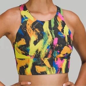 NWOT Lululemon Colorful Abstract Print Sports Bra